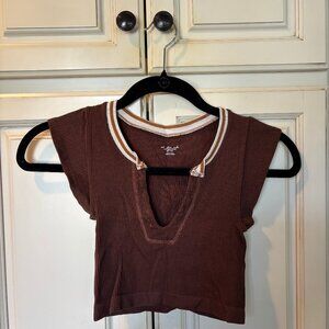 Urban Outfitters Out From Under Go For Gold Seamless Top in Brown XS/S